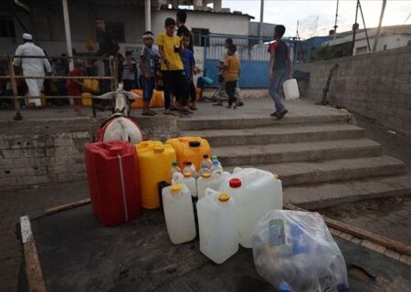 آنروا: جان آوارگان غزه در خطر است/ بحران شدید آب آشامیدنی