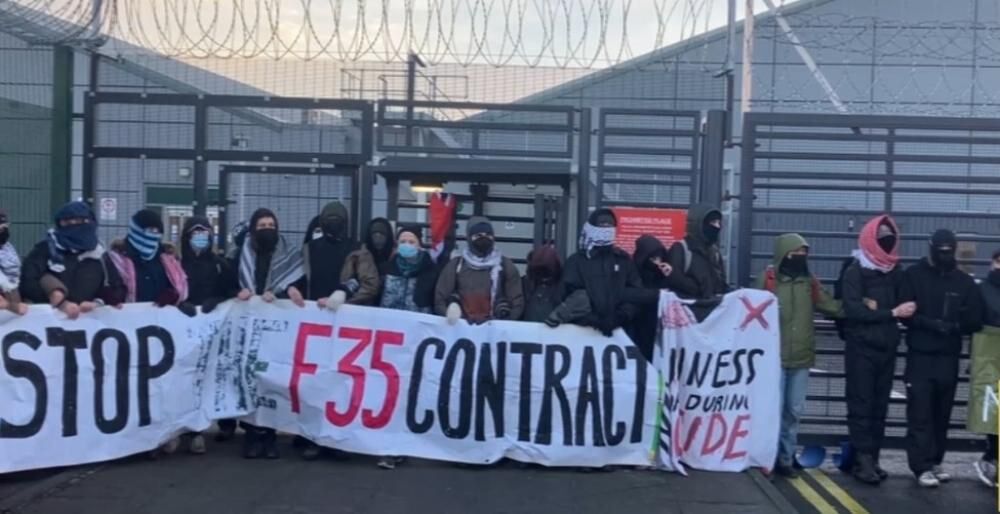 سرکوب معترضان ضد صهیونیست مقابل یک کارخانه اسلحهسازی در اسکاتلند