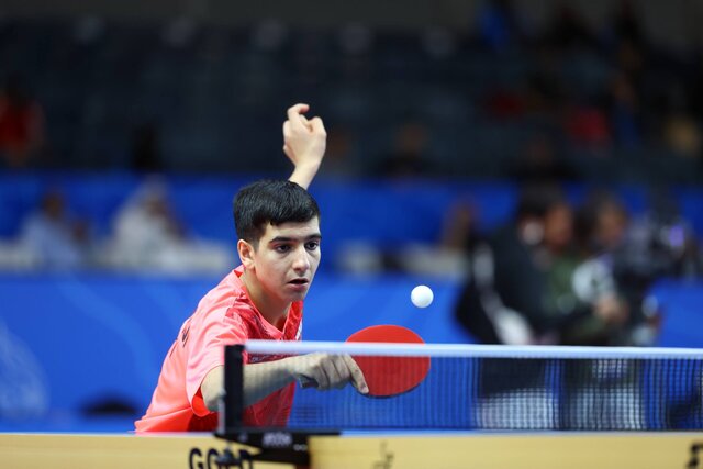 راهیابی بنیامین فرجی به نیمه نهایی تنیس روی میز بین المللی قطر