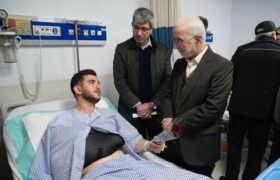 عیادت وزیر کشور از مجروحان حوادث تروریستی آمریکایی صهیونیستی