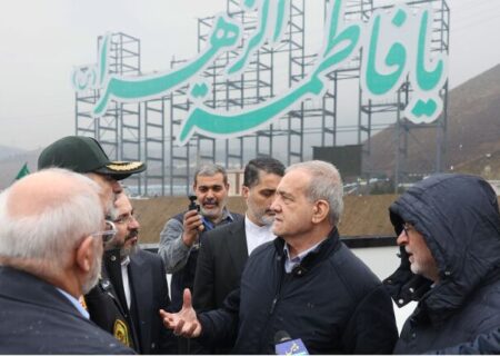 بازدید پزشکیان از شهرک مسکونی حضرت فاطمه زهرا(س) فراجا