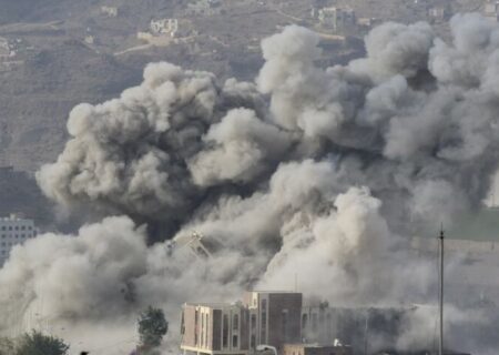 بمباران استان ضالع یمن توسط عربستان