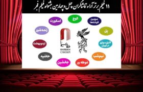 اعلام ۱۱ فیلم برتر آرای مردمی فجر بدون رتبه بندی