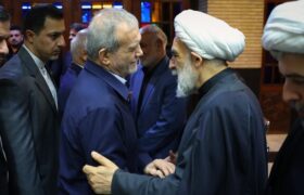 پزشکیان در مراسم ترحیم حاج محمد قمی حضور یافت