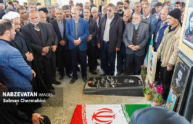 رونمایی از یادبود سردار شهید حمزه نعمتی در چرمهین