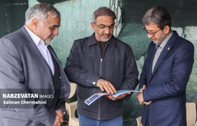 بازدید استاندار اصفهان به همراه فرماندار و نماینده مردم شهرستان لنجان در مجلس شورای اسلامی از ایستگاه خدمات سفر شهرداری چرمهین