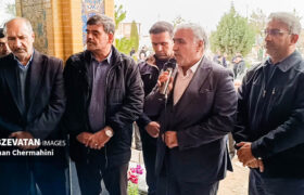 یادبود شهدای جبهه صنعت حمل نقل شهیدان قباد و باقر امیری در چرمهین