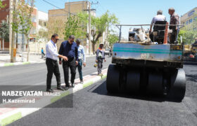 بازدید شهردار سده لنجان از پروژه روکش آسفالت خیابان امام خمینی