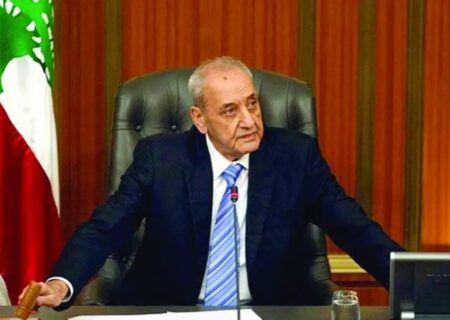 نبیه بری: به مخالفت با مذاکرات مستقیم با اسرائیل پایبند هستم