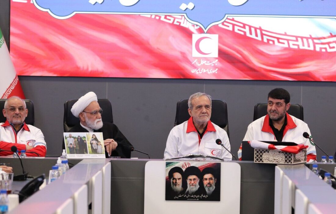 رئیس‌جمهور: آمادگی کامل برای پشتیبانی از فعالیت‌های هلال احمر را داریم