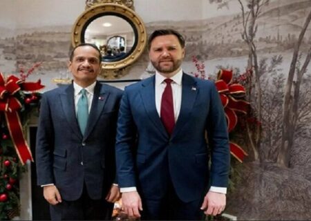 رایزنی نخست‌وزیر قطر با معاون رئیس‌جمهور آمریکا در واشنگتن