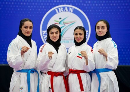 کاراته قهرمانی آسیا؛ کومیته تیمی بانوان ایران فینالیست شد/ کسب سهمیه جهانی