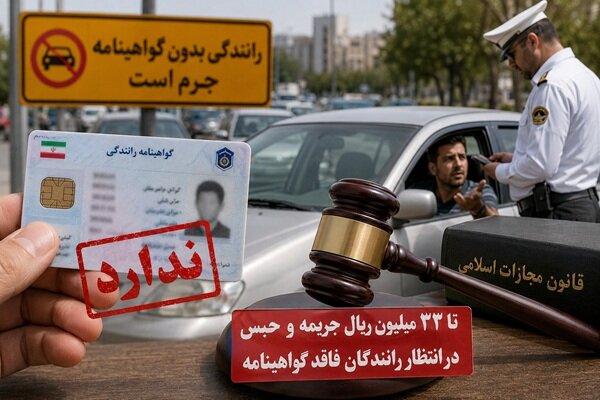تا ۳۳ میلیون ریال جریمه و حبس در انتظار رانندگان فاقد گواهینامه