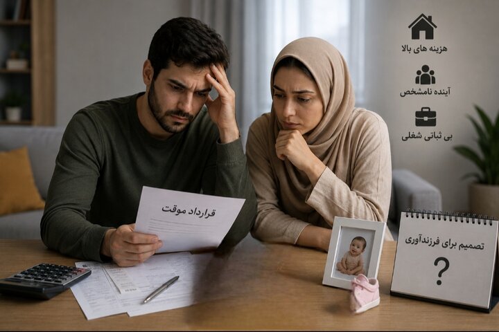نا اطمینانی شغلی؛ مانع پنهان فرزندآوری خانوادهای ایرانی