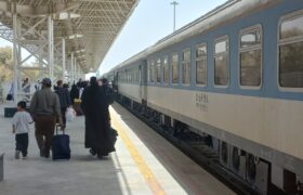 جابجایی ریلی ۳۴۵ هزار زائر اربعین