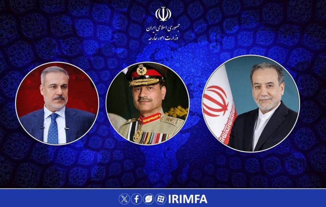 تماس تلفنی عراقچی با فرمانده ارتش پاکستان و وزیر خارجه ترکیه
