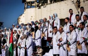 جشن فارغ ‌التحصیلی دانشجویان غزه میان ویرانه‌ها