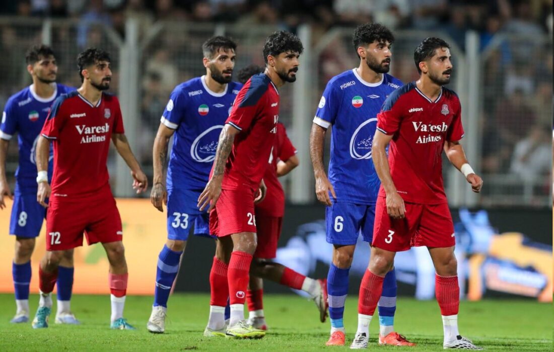 تساوی استقلال و نساجی مازندران در نیمه نخست