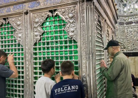 حضور قالیباف در حرم مطهر حضرت عبدالعظیم حسنی (ع)