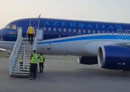 فرود اضطراری هواپیمای آذربایجانی در فرودگاه رشت برای نجات شهروند باکویی