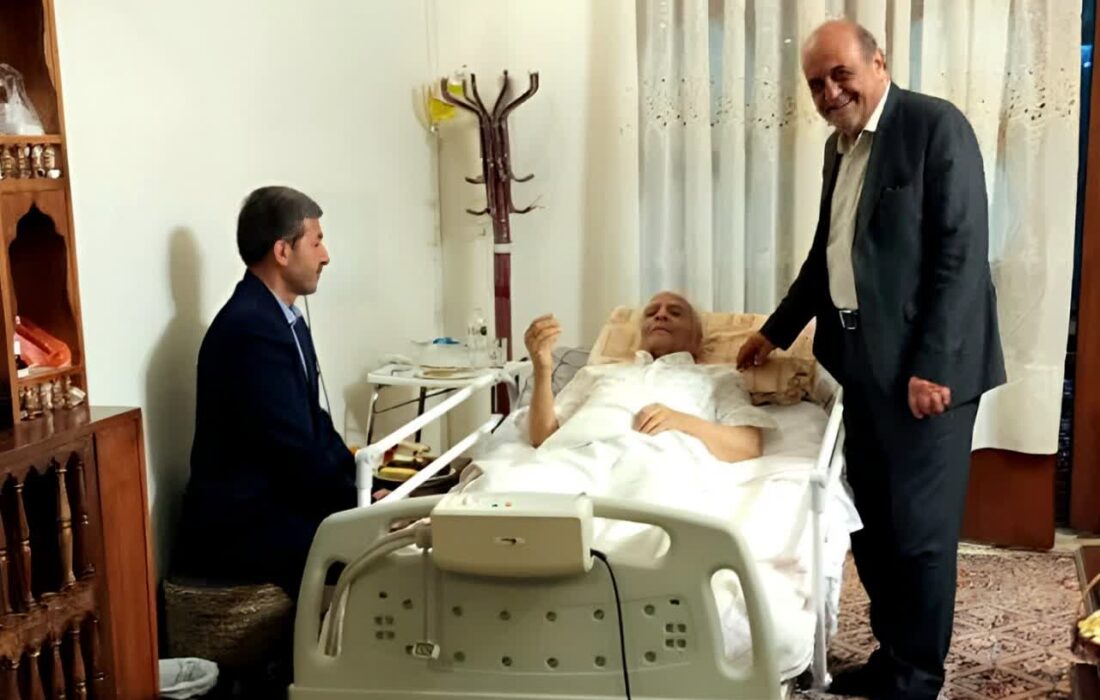 عیادت استاندار اصفهان از خَیر نیکاندیش، اکبر مقاره عابد؛ نمادی از تقدیر از خدمات انساندوستانه