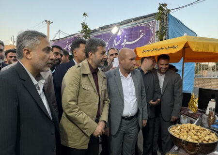 بازدید مدیر ارشد استان از نخستین جشنواره بادام و محصولات گلخانه‌ای نمادی از خودکفایی و رونق تولید روستایی