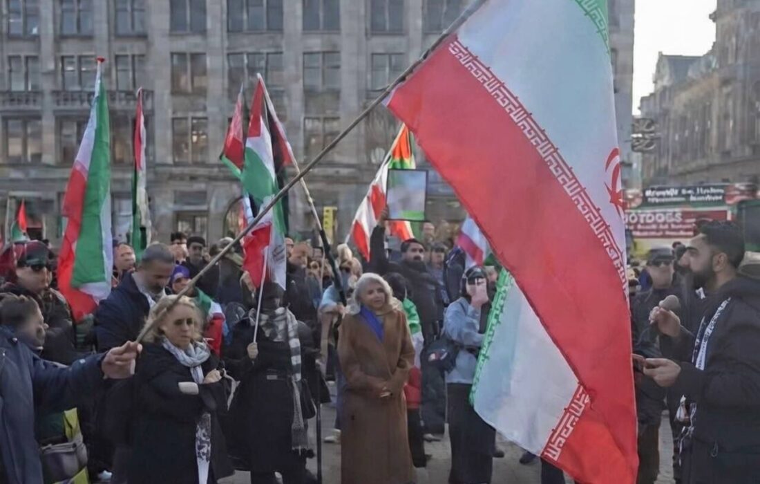 مخالفت با جنگ علیه ایران در آمستردام