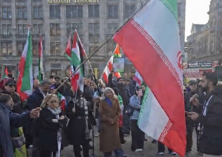 مخالفت با جنگ علیه ایران در آمستردام