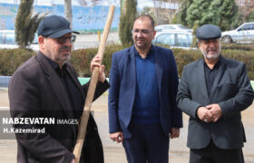 غرس نهال به یاد رهبر شهید انقلاب در باغبادران