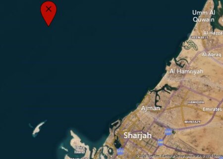 وقوع یک حادثه دریایی در نزدیکی شارجه در امارات
