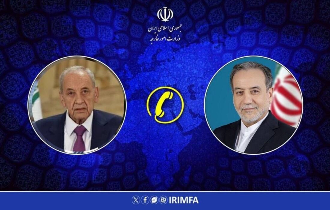 گفت و گوی تلفنی عراقچی و رئیس مجلس نمایندگان لبنان