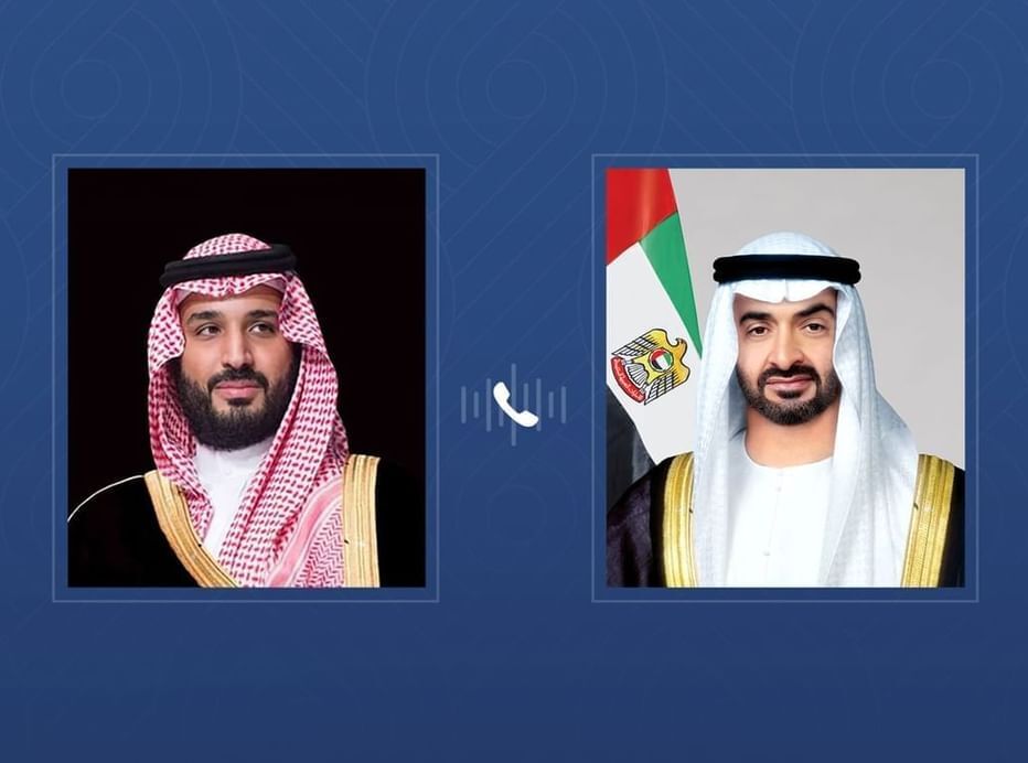 بررسی آخرین تحولات منطقه محور گفت وگوی تلفنی رئیس امارات و ولیعهد عربستان