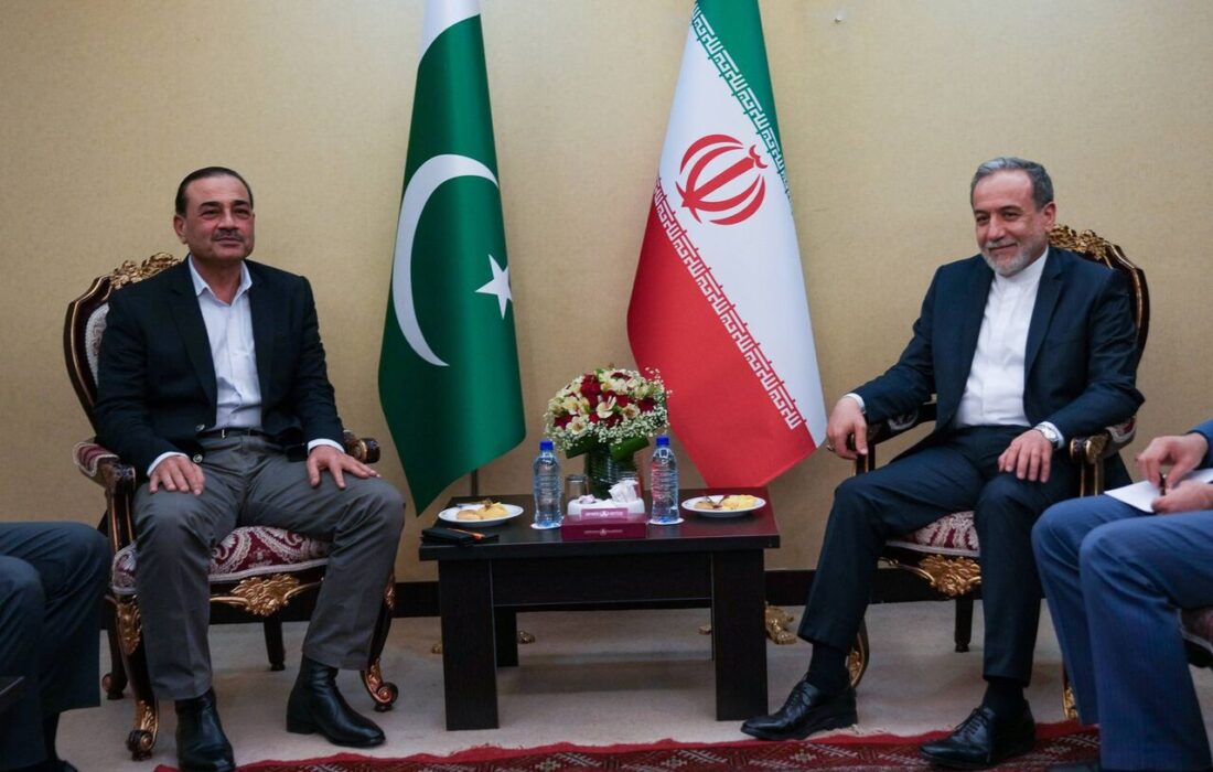 دیدار و گفت وگوی فرمانده ارتش پاکستان با عراقچی در تهران