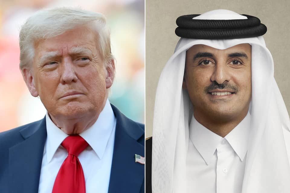 تماس تلفنی امیر قطر و ترامپ با محور کاهش تنشهای منطقهای