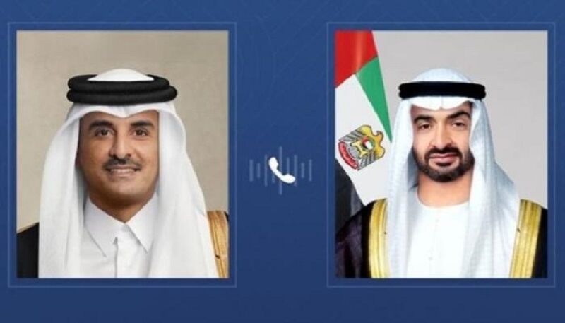 گفت وگوی امیر قطر و رئیس امارات درباره تحولات منطقه