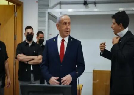 نتانیاهو در میانه بازجویی دادگاه را ترک کرد