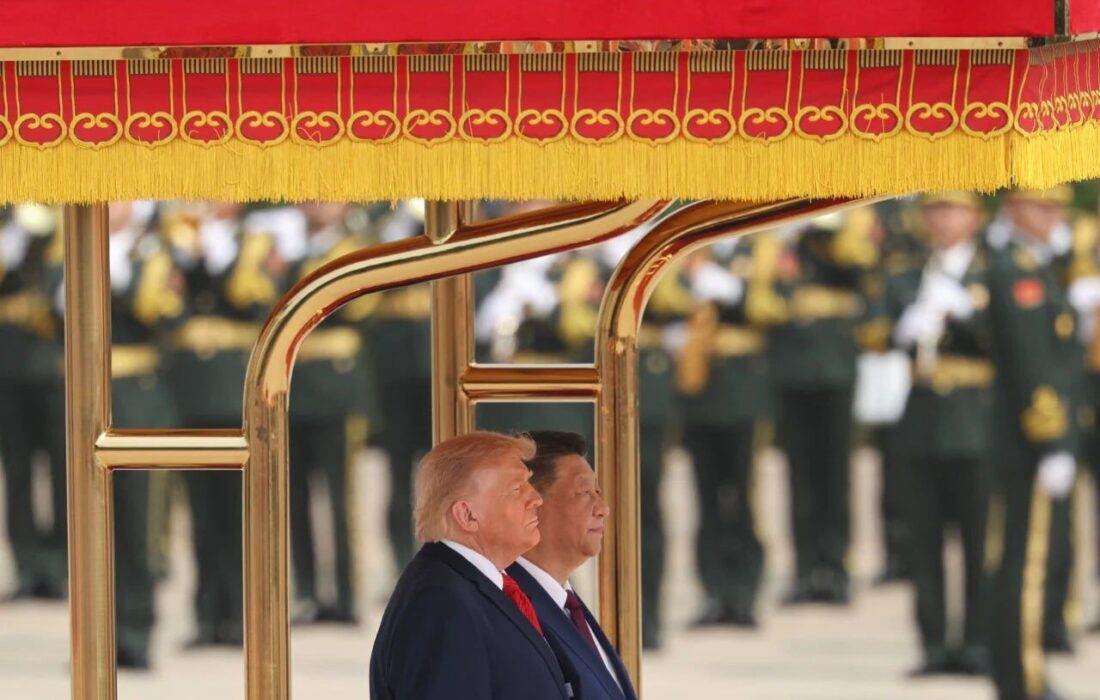 استقبال شی از ترامپ در تالار بزرگ خلق