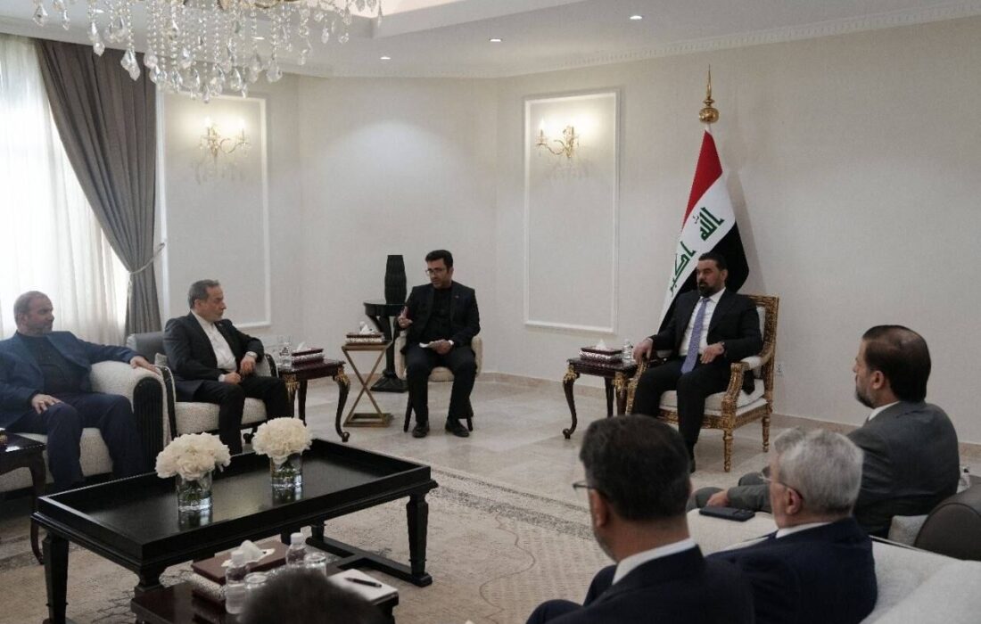 دیدار وزیر خارجه با رئیس پارلمان عراق