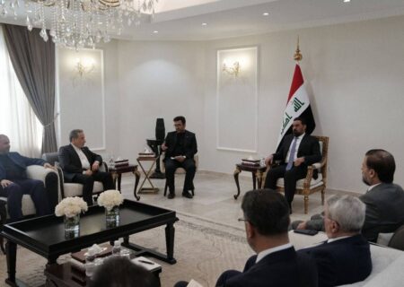 دیدار وزیر خارجه با رئیس پارلمان عراق