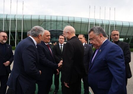 قالیباف باکو را به مقصد تهران ترک کرد