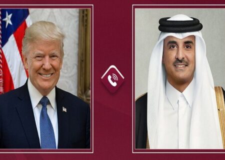 گفت و گوی امیر قطر با ترامپ درباره پیشرفت مذاکرات بین آمریکا و ایران