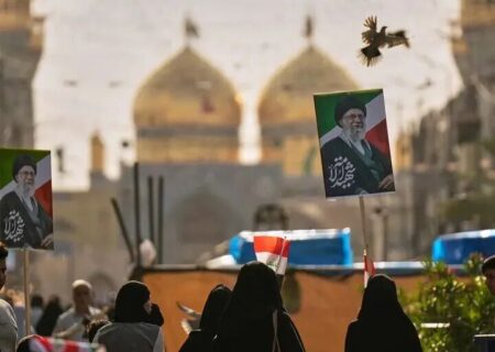 پیکر رهبر شهید انقلاب وارد کربلای معلی شد