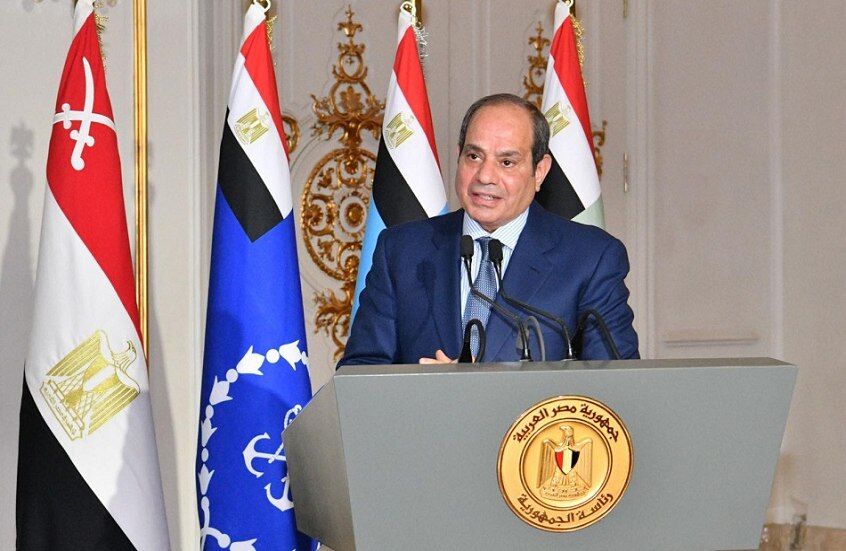 رئیس جمهوری مصر خواستار حمایت از توافق ایران و آمریکا و آتش بس غزه شد