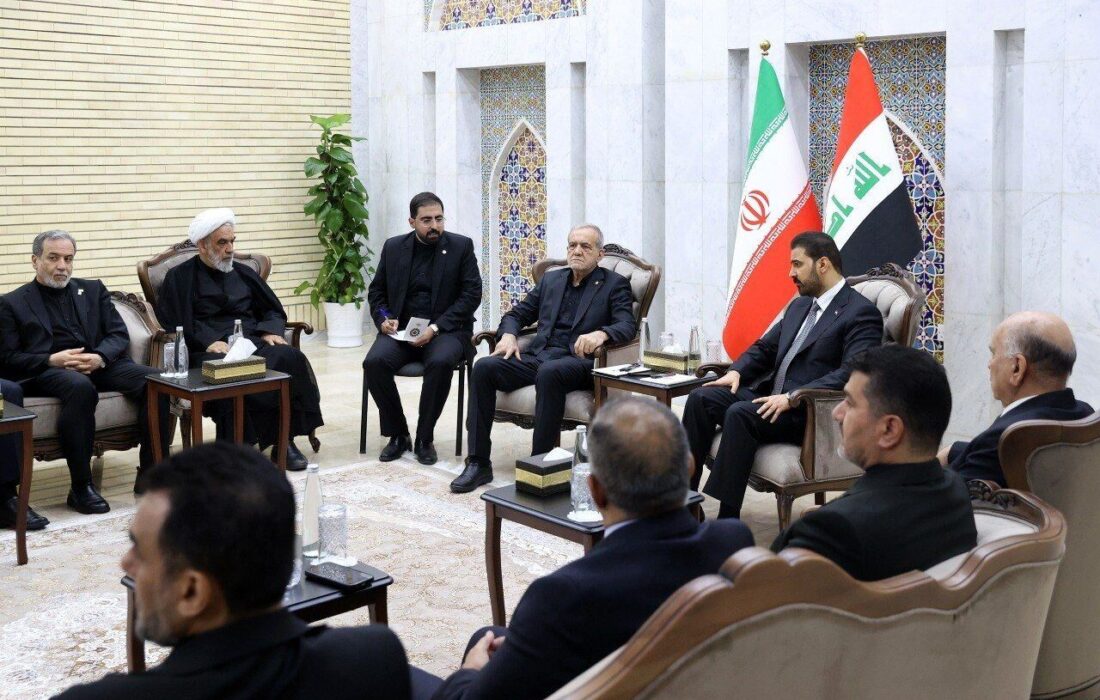 نخستوزیر عراق در دیدار با رئیسجمهور ایران بر استحکام روابط دوجانبه تأکید کرد