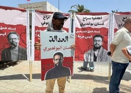 تظاهرات تونسی‌ها در حمایت از فعالان بازداشت ‌شده «ناوگان صمود»