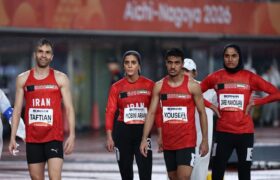 تیم میکس دو ۴ در ۱۰۰ متر امدادی ایران به خط پایان نرسید!