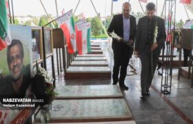ادای احترام مدیران استان و لنجان به شهدای چمگردان همزمان با افتتاح و کلنگزنی ۳۳ پروژه عمرانی، فرهنگی و خدماتی