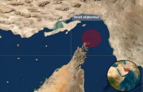 وقوع آتش‌سوزی در یک نفتکش در تنگه هرمز